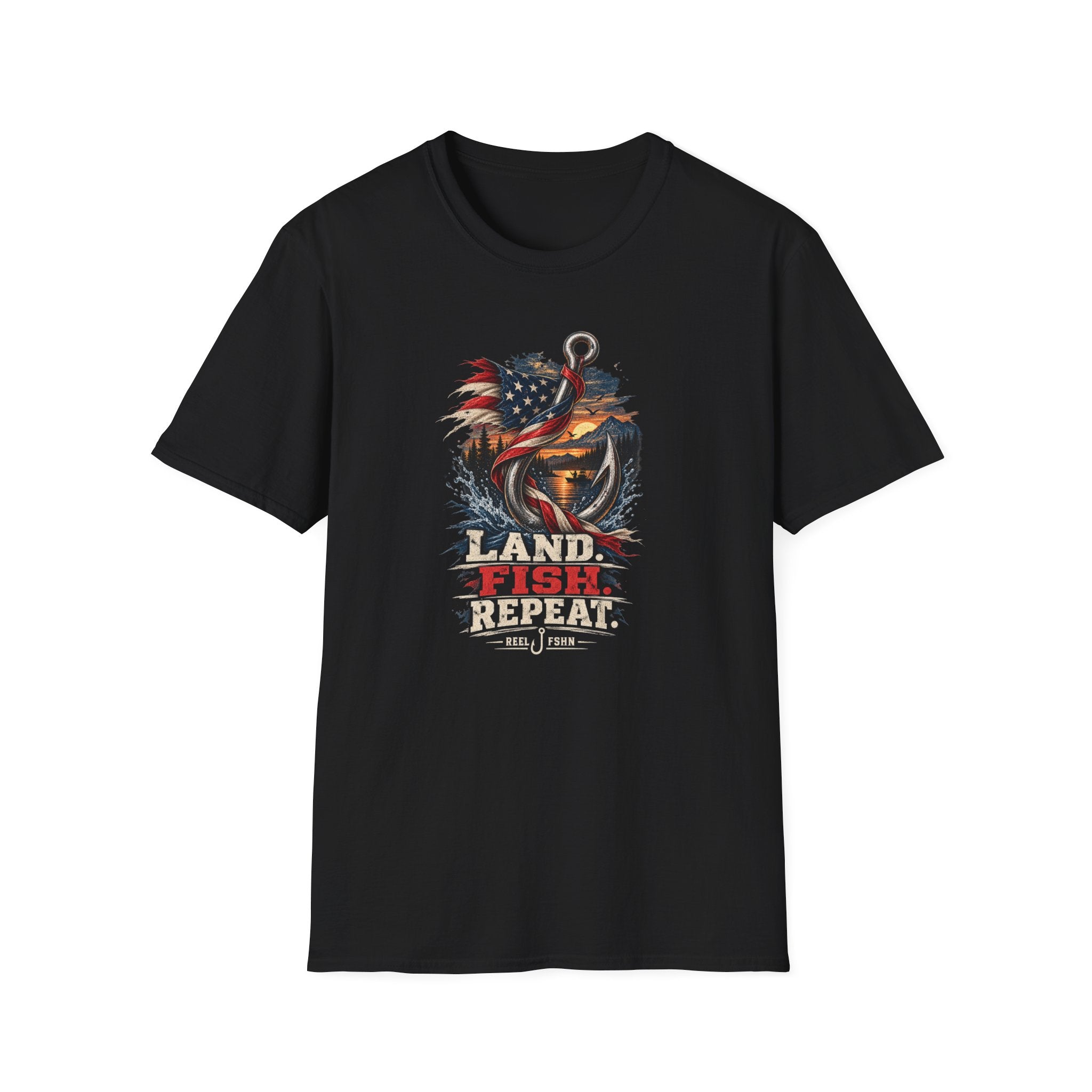 Land. Fish. Repeat. T-Shirt
