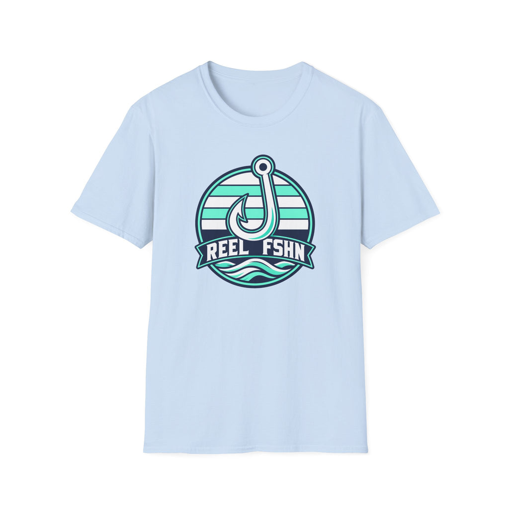 White & Seafoam Hook T-Shirt