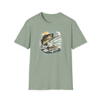 Bass Graphic with Boat T-Shirt