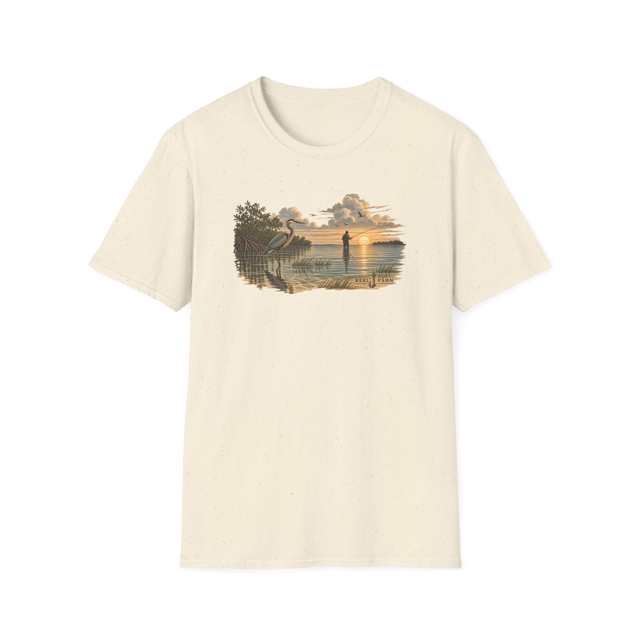 Crane & Fisherman T-Shirt