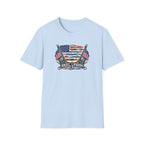 American Flag with Two Rods T-Shirt