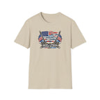 American Flag with Two Rods T-Shirt