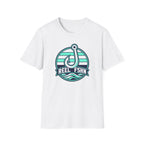 White & Seafoam Hook T-Shirt