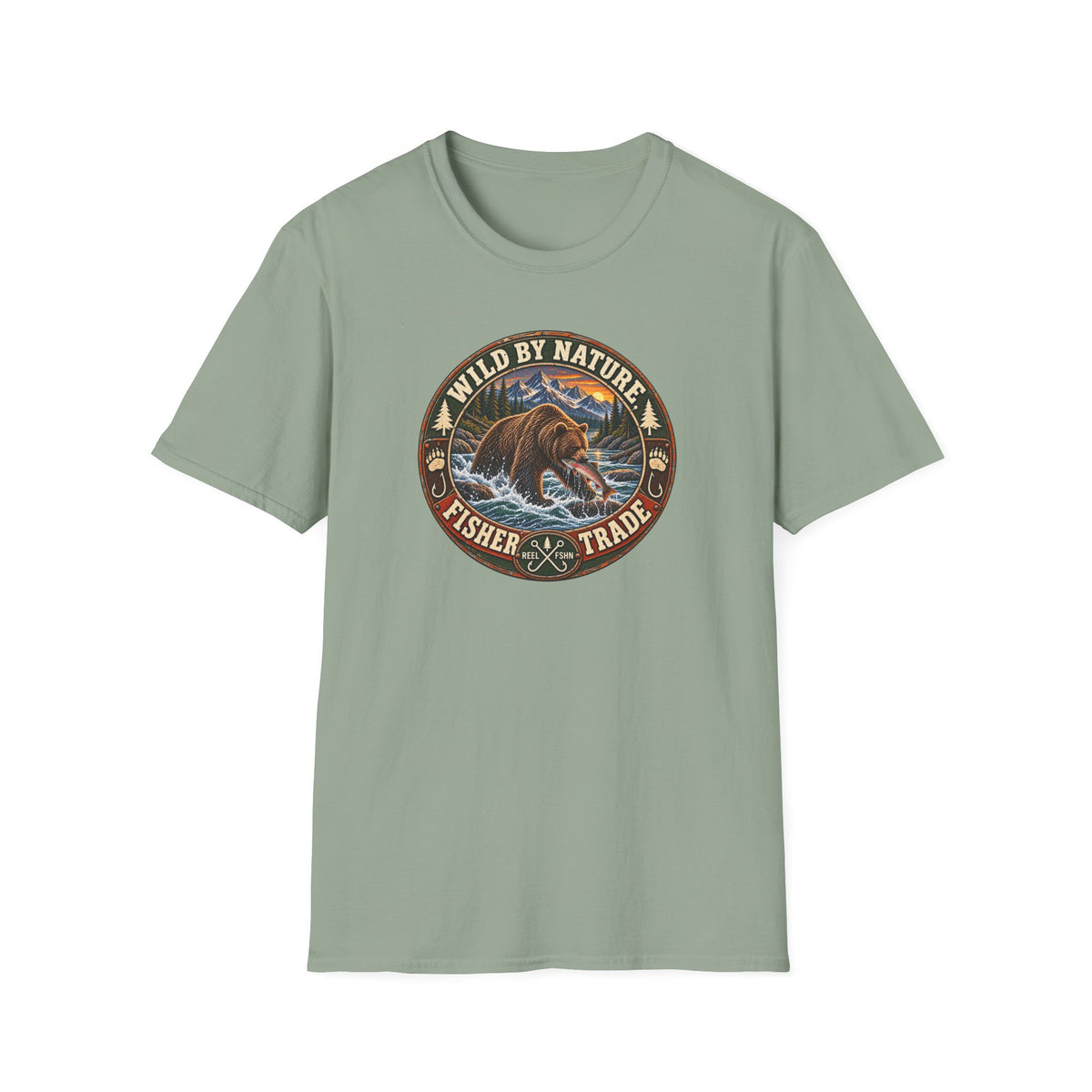 Wild By Nature. Fisher Trade. T-Shirt