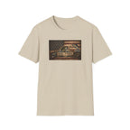 American Flag With Bass and Marlin T-Shirt