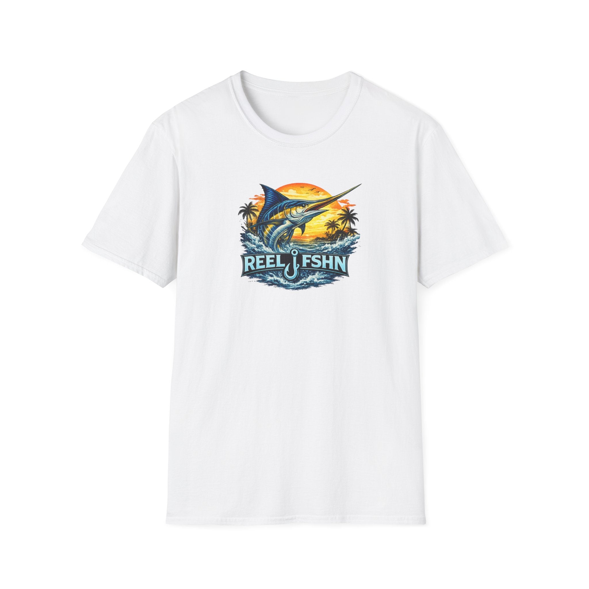 Marlin with REEL FSHN Logo T-Shirt