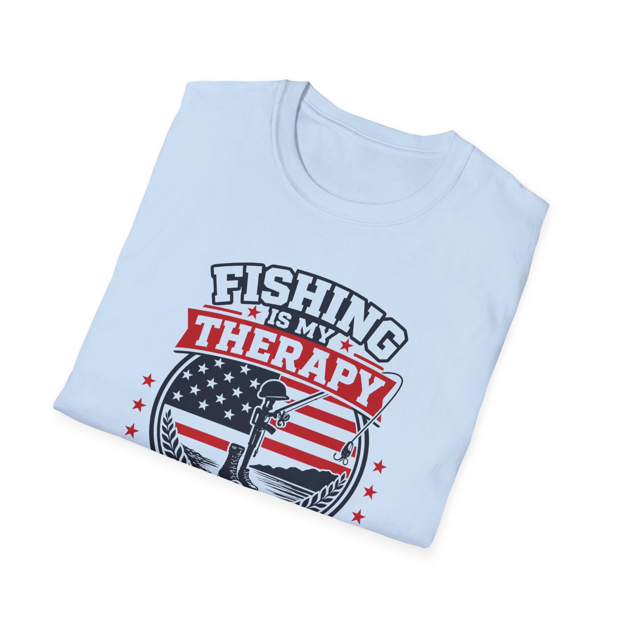 Fishing Is My Therapy Freedom Is My Why T-Shirt