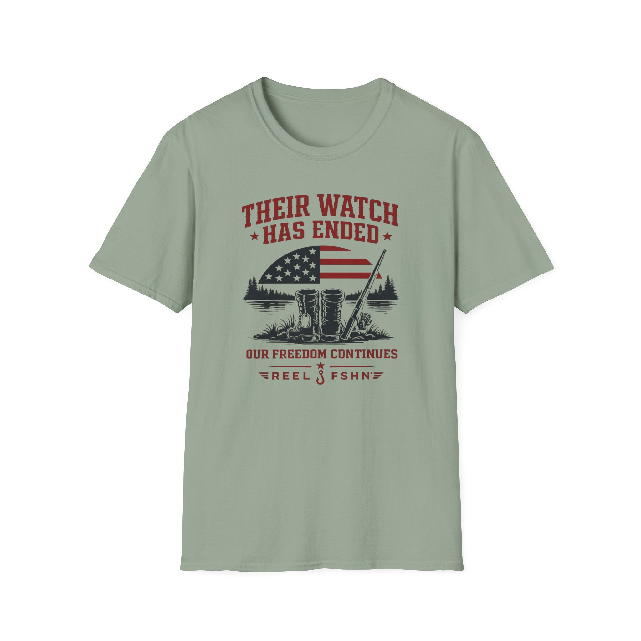 Their Watch Has Ended Our Freedom Continues T-Shirt