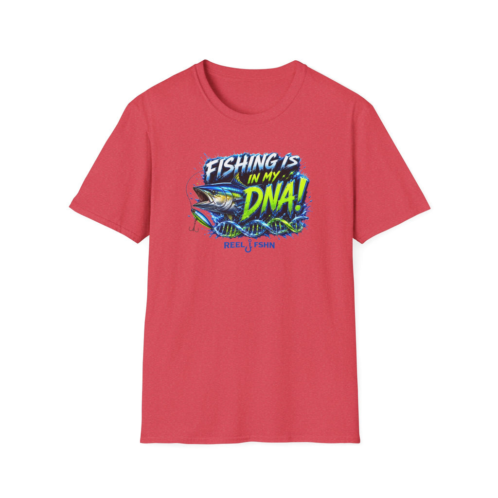 Fishing Is In My DNA with Yellowfin Tuna T-Shirt