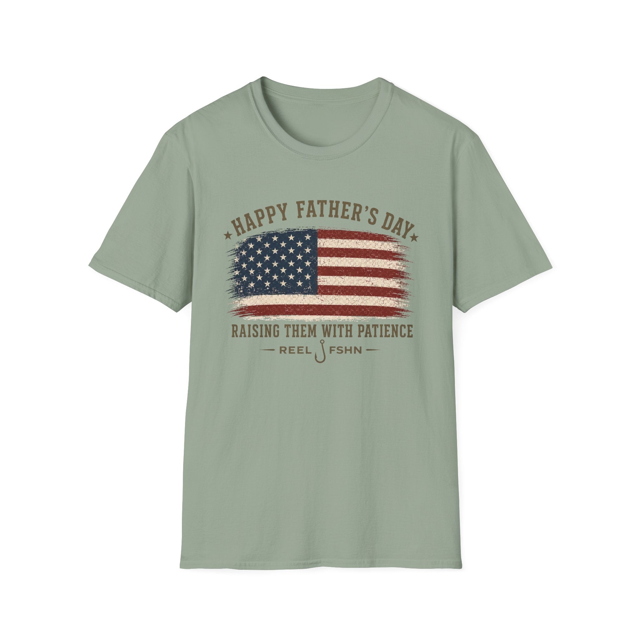 Happy Father's Day Raising Them With Patience T-Shirt