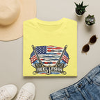 American Flag with Two Rods T-Shirt