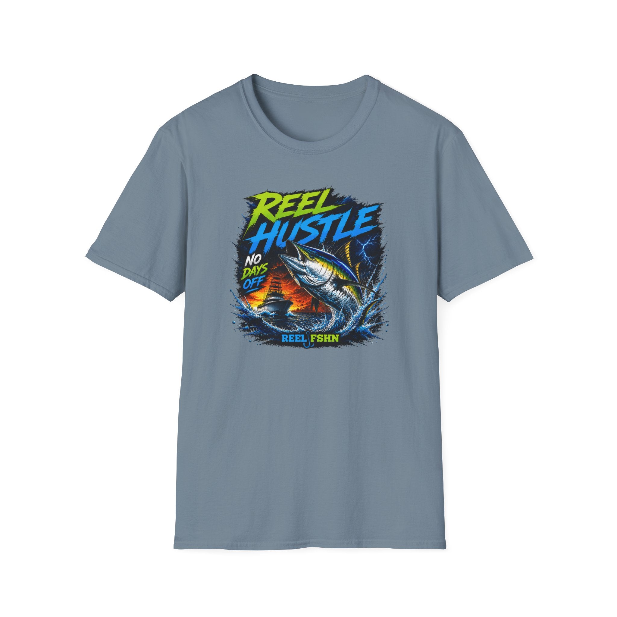REEL Hustle No Days Off T-Shirt