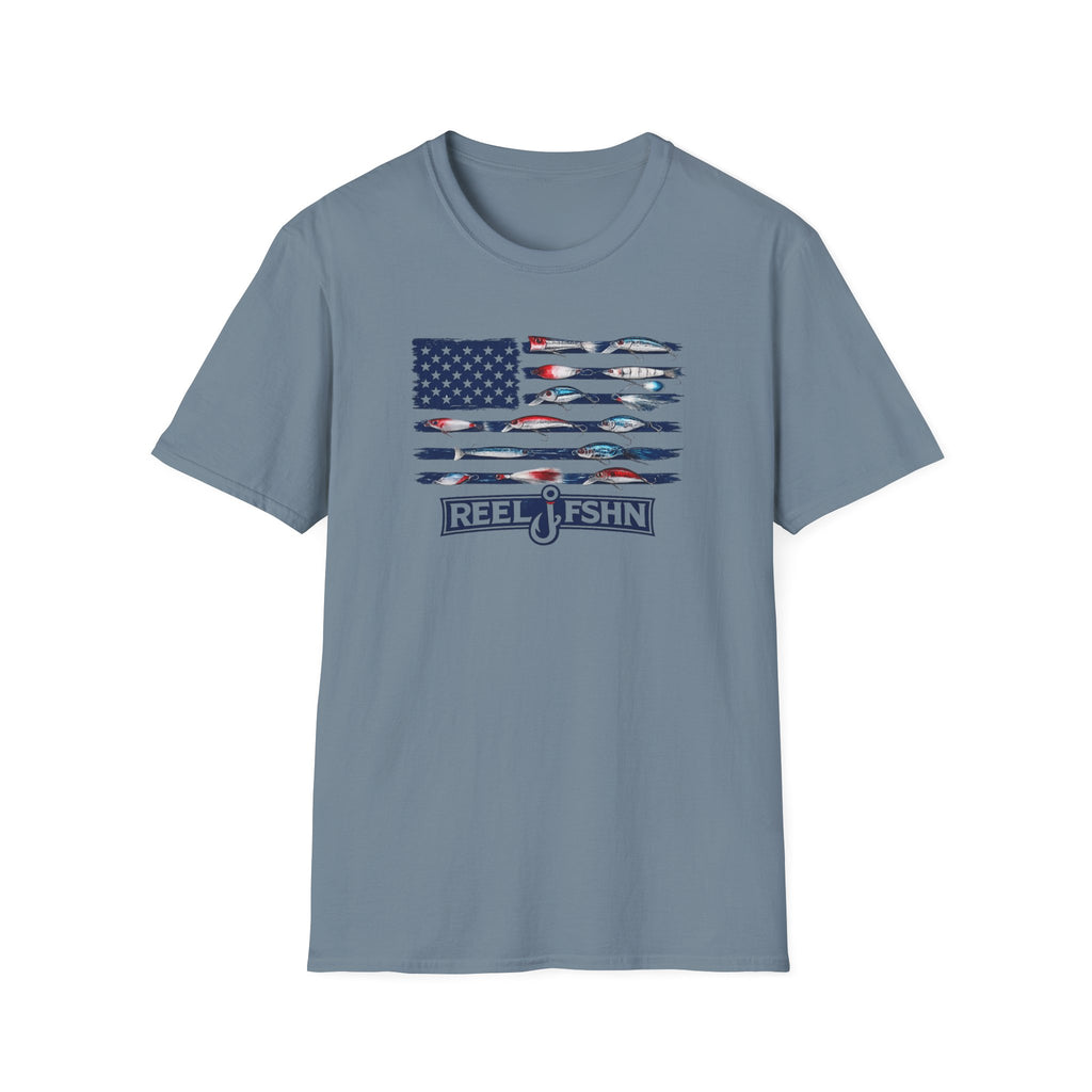 American Flag Lures T-Shirt