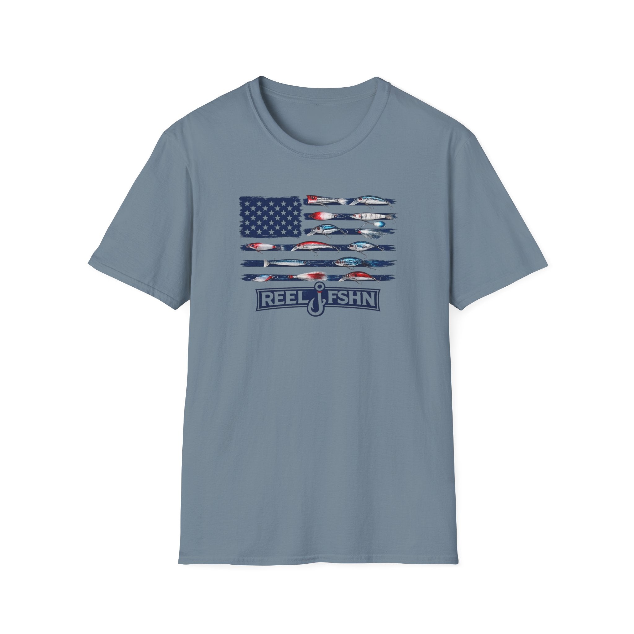 American Flag Lures T-Shirt