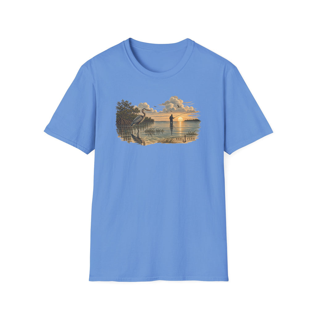 Crane & Fisherman T-Shirt