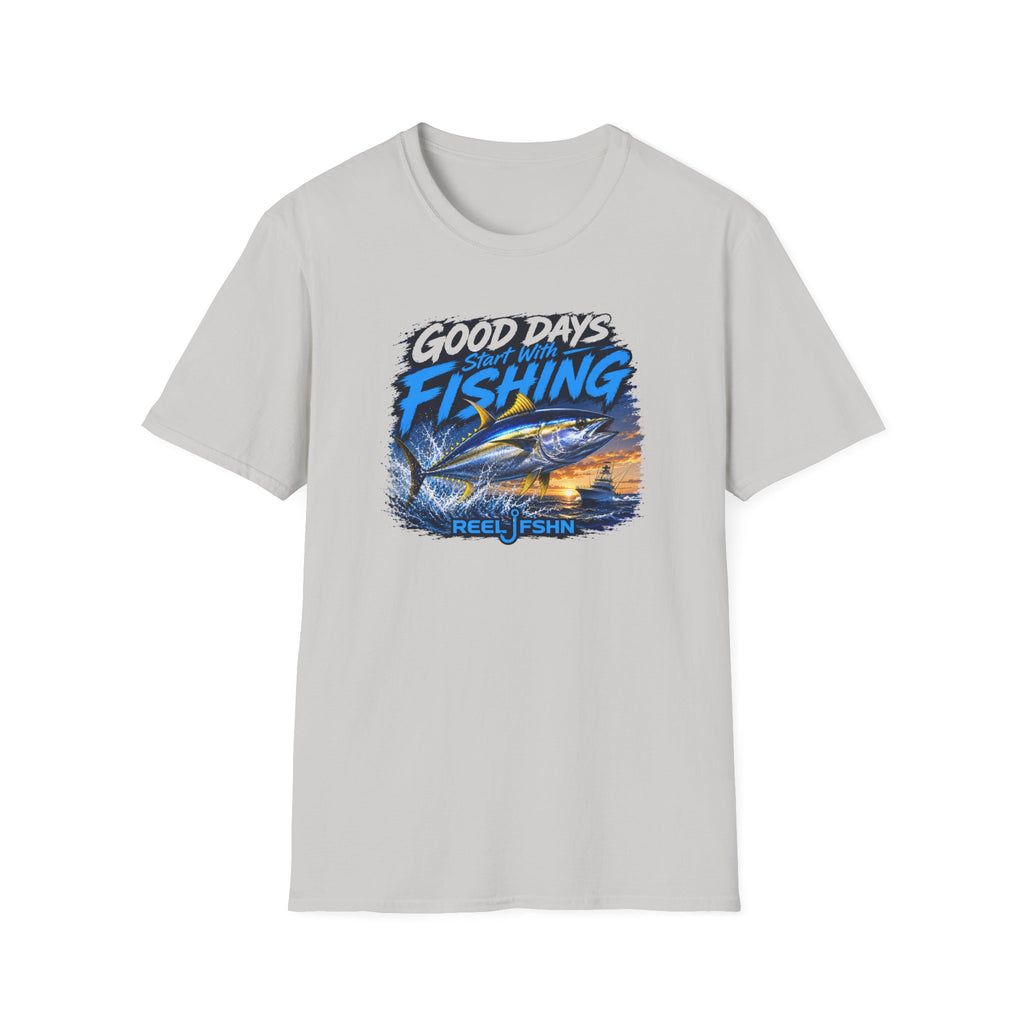 Good Days Start With Fishing Yellowfin Tuna T-Shirt