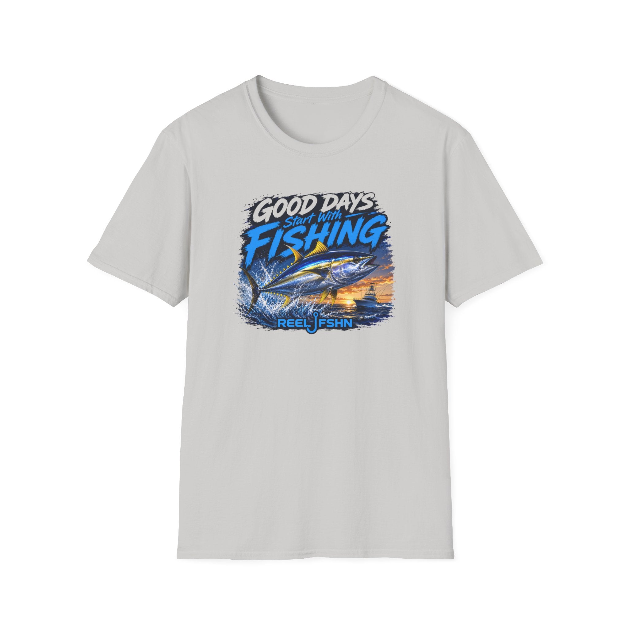 Good Days Start With Fishing Yellowfin Tuna T-Shirt