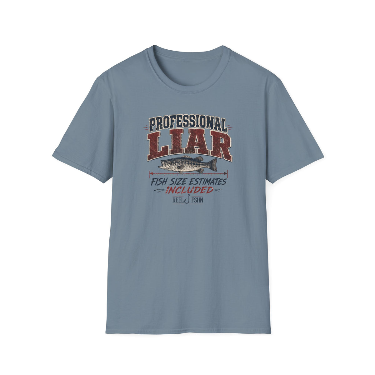 Professional Liar Fish Size Estimates Included T-Shirt