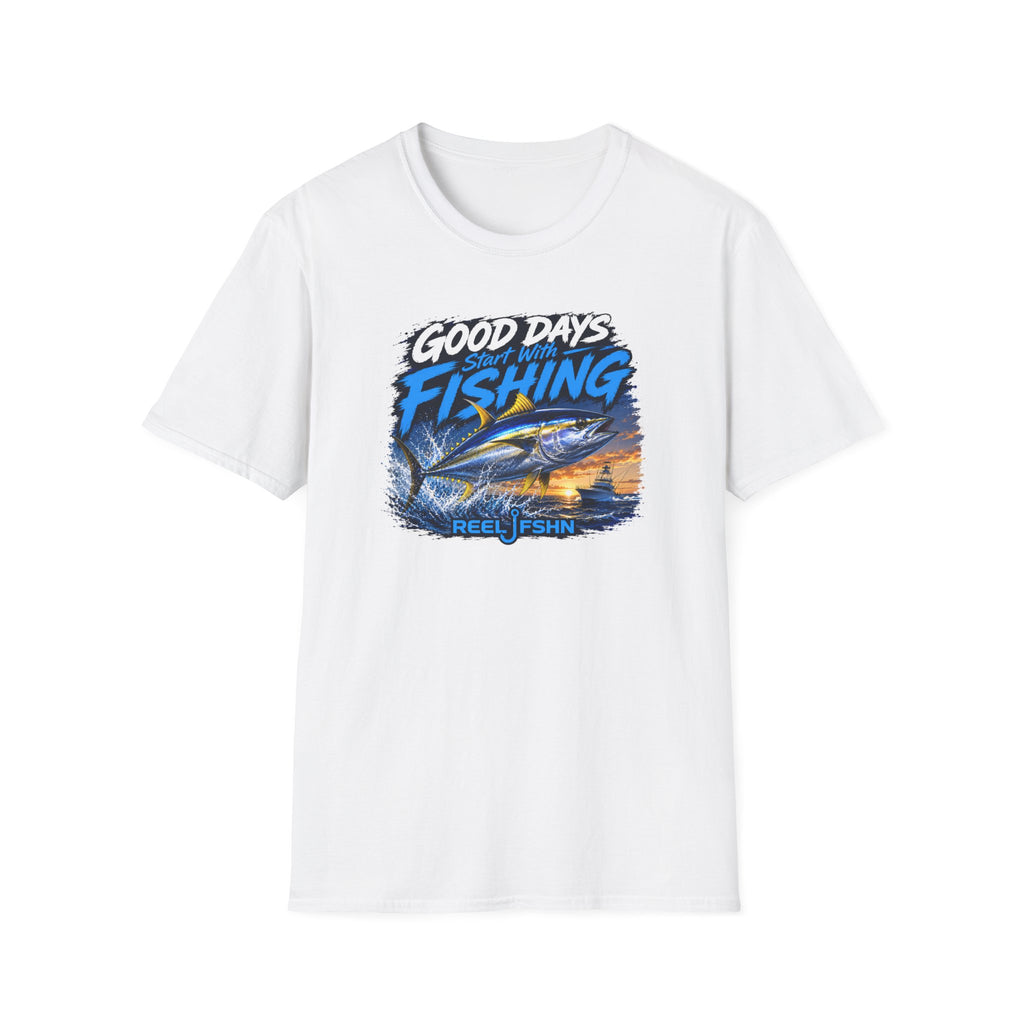 Good Days Start With Fishing Yellowfin Tuna T-Shirt