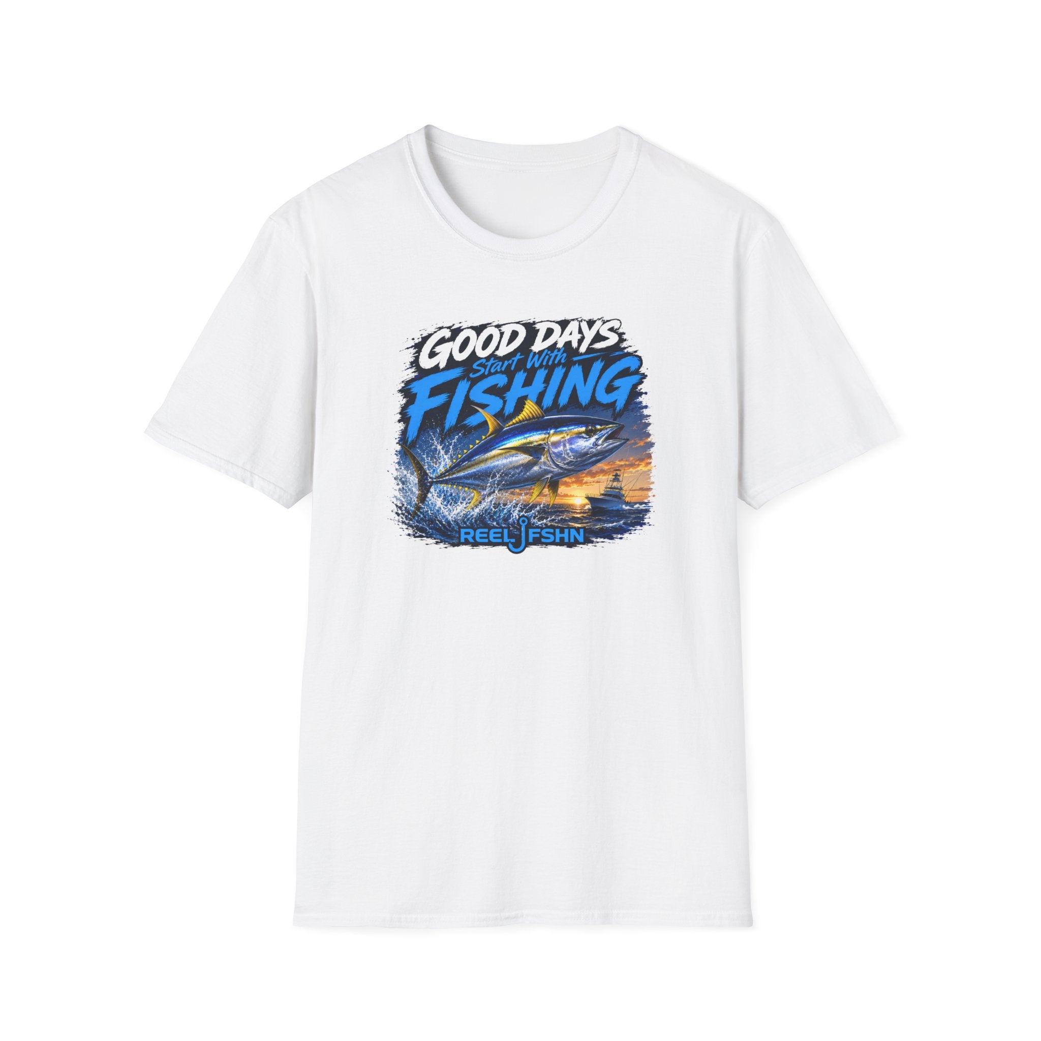 Good Days Start With Fishing Yellowfin Tuna T-Shirt