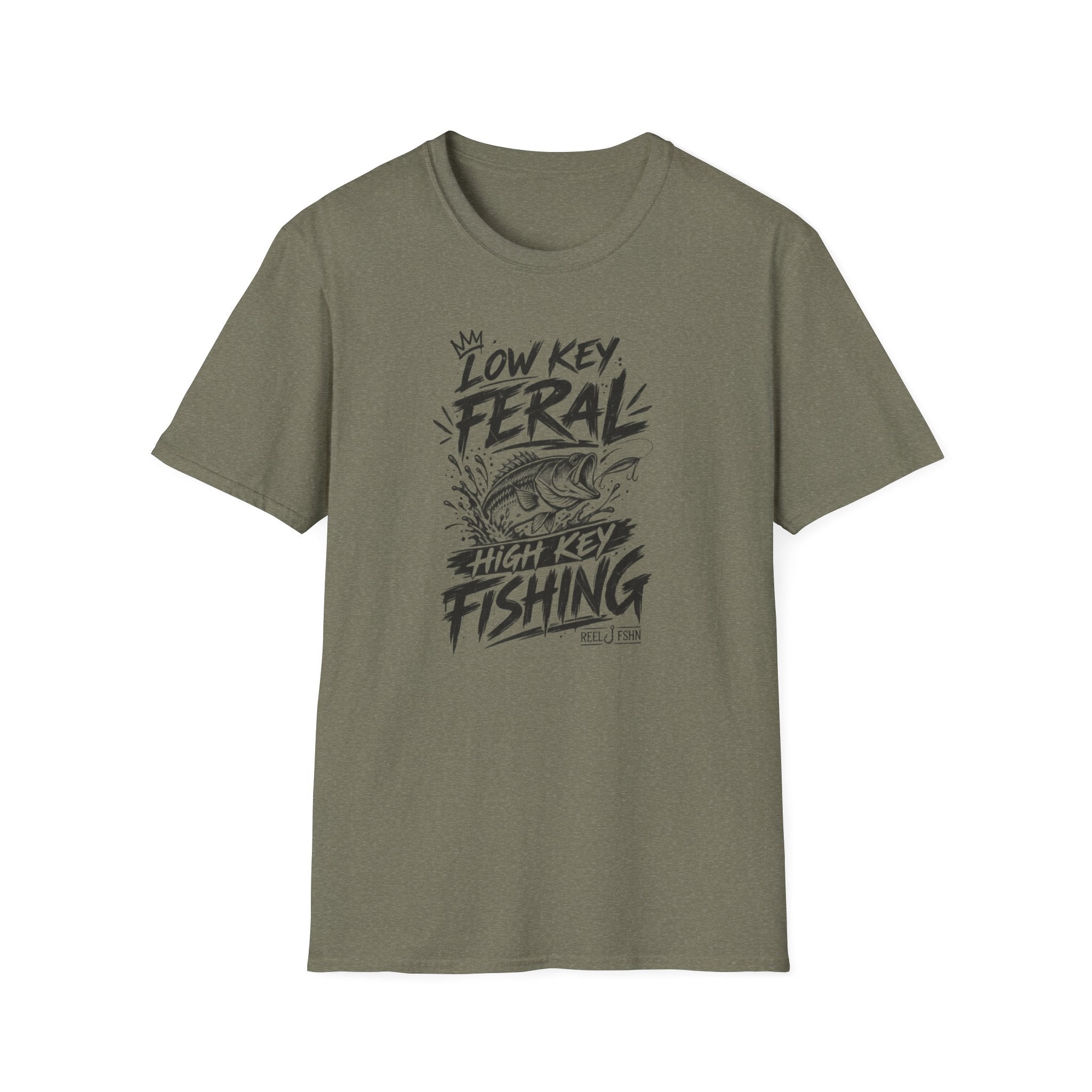 Low Key Feral, High Key Fishing T-Shirt