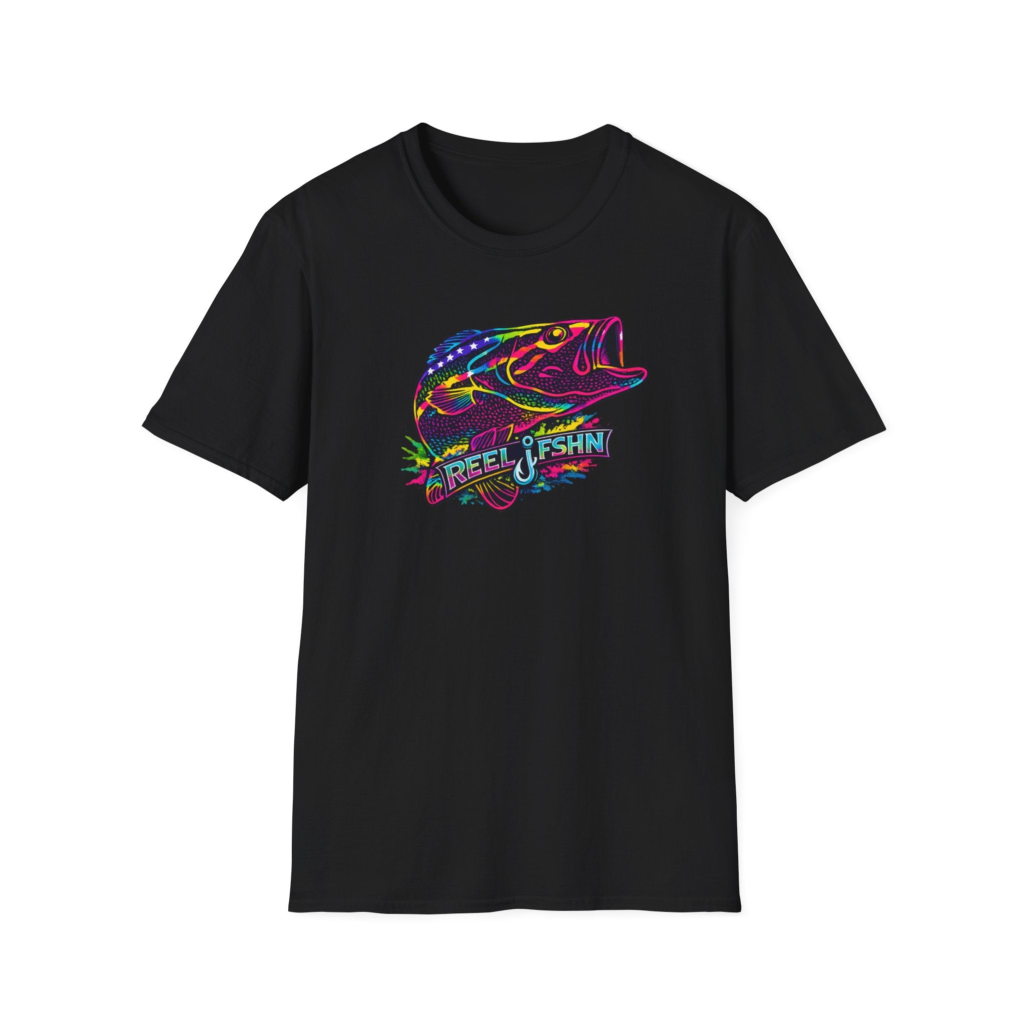Funky Bass with REEL FSHN Logo T-Shirt