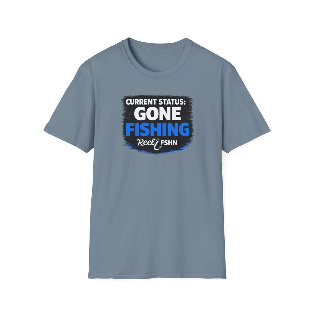 Current Status Gone Fishing T-Shirt