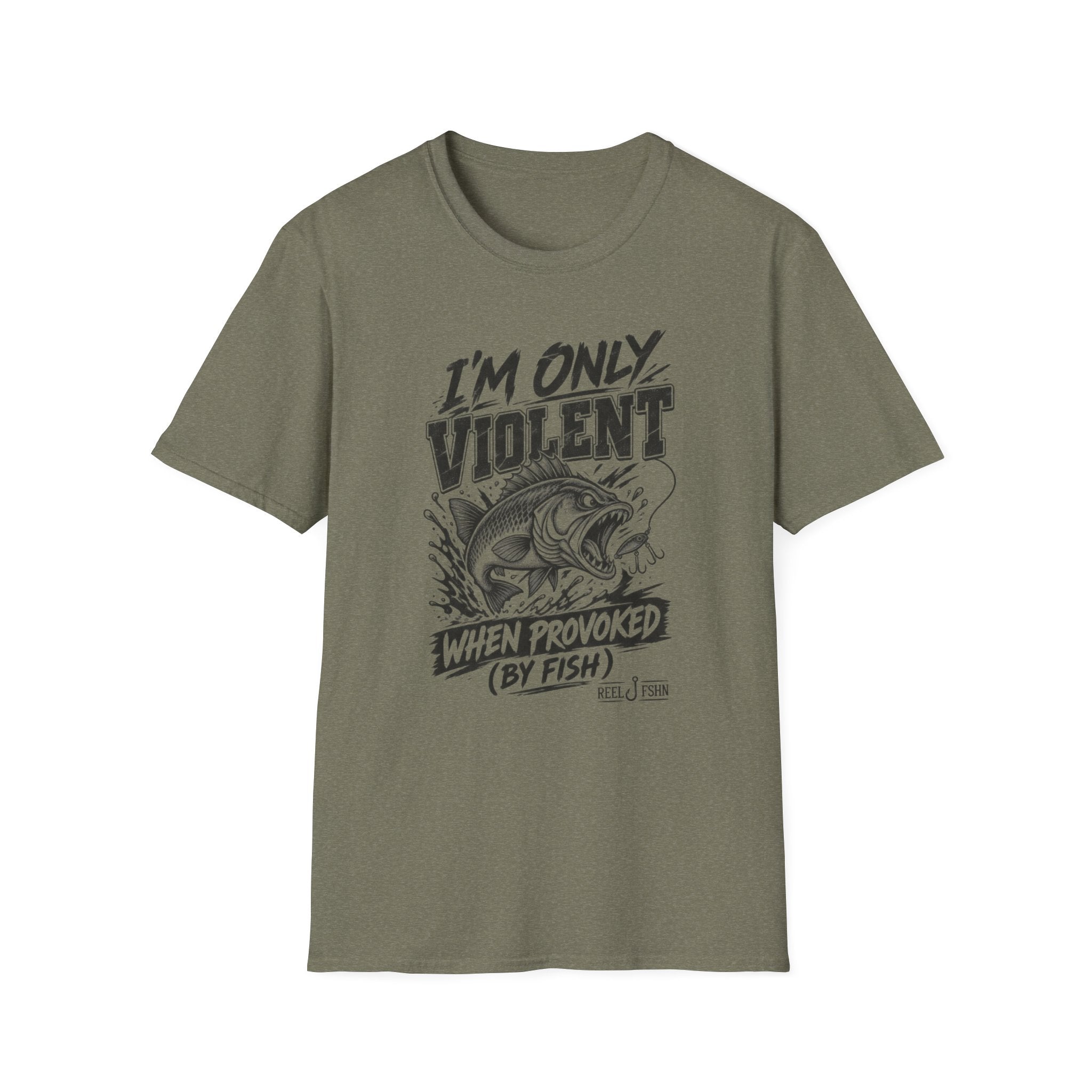 I'm Only Violent When Provoked By Fish T-Shirt