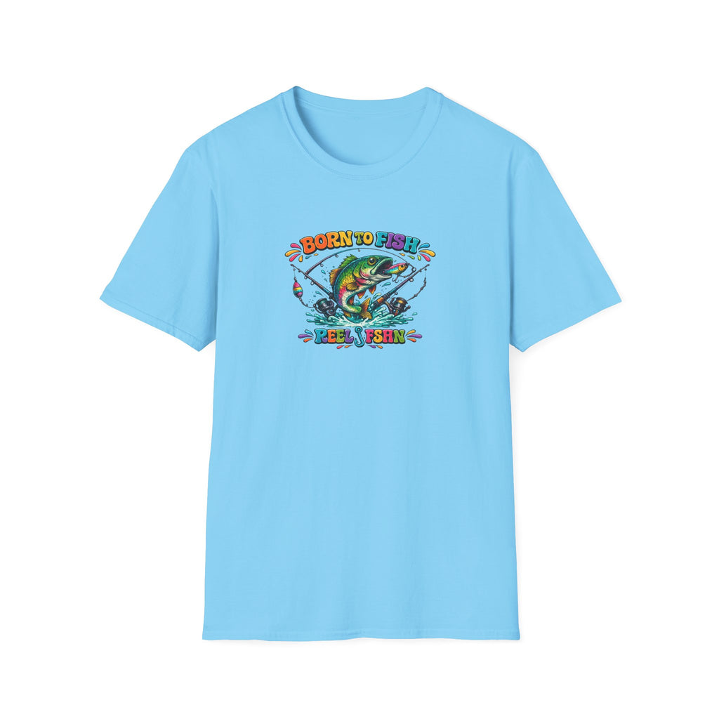 Born To Fish Funky Print T-Shirt