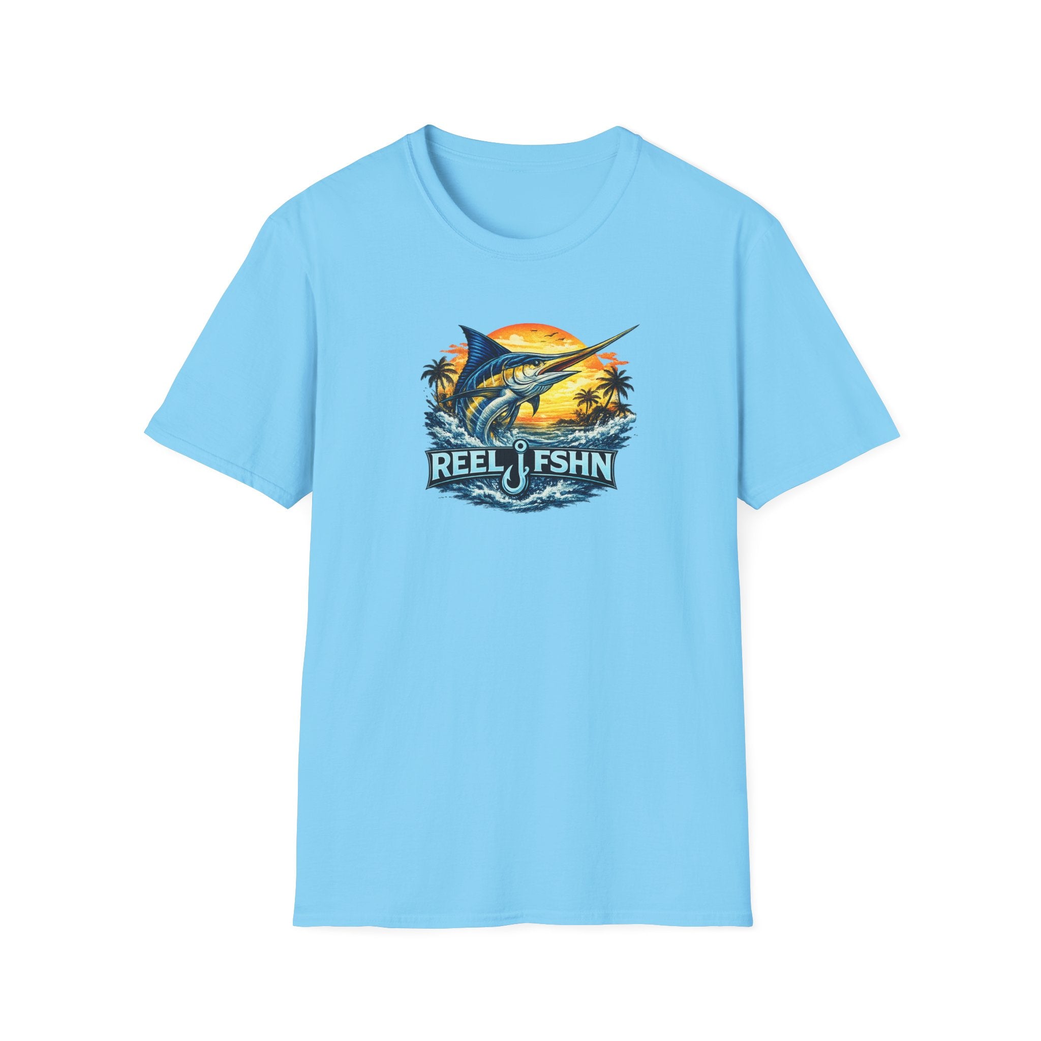 Marlin with REEL FSHN Logo T-Shirt