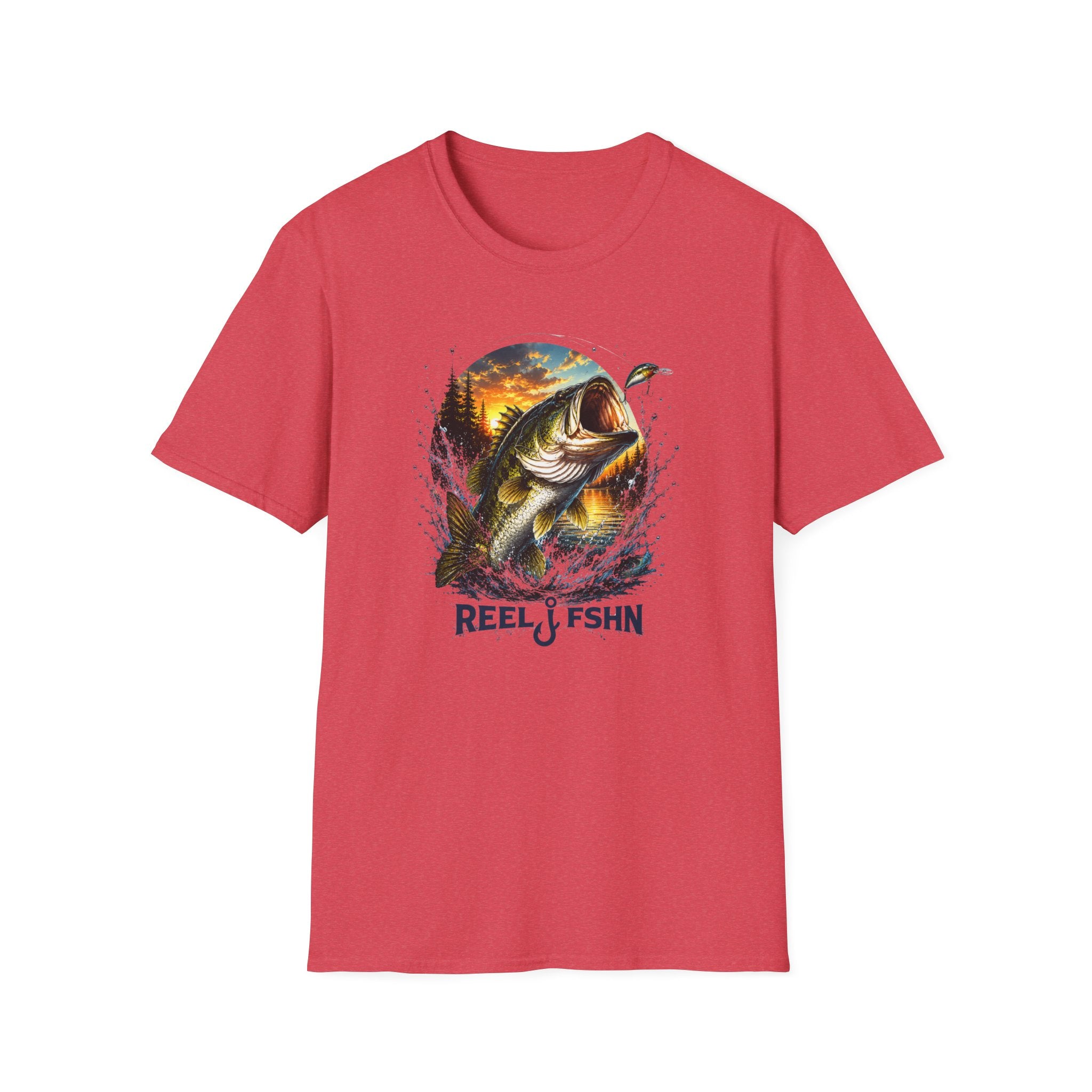 Bass Jumping Out of Water  T-Shirt