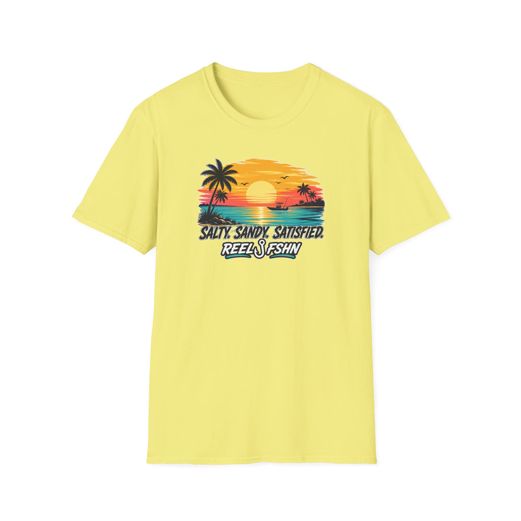 Salty. Sandy. Satisfied. T-Shirt