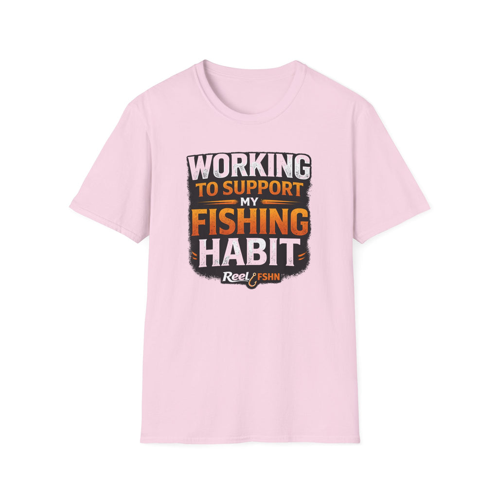 Working To Support My Fishing Habit T-Shirt