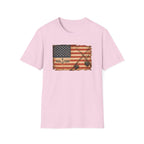American Flag With Two Rods T-Shirt