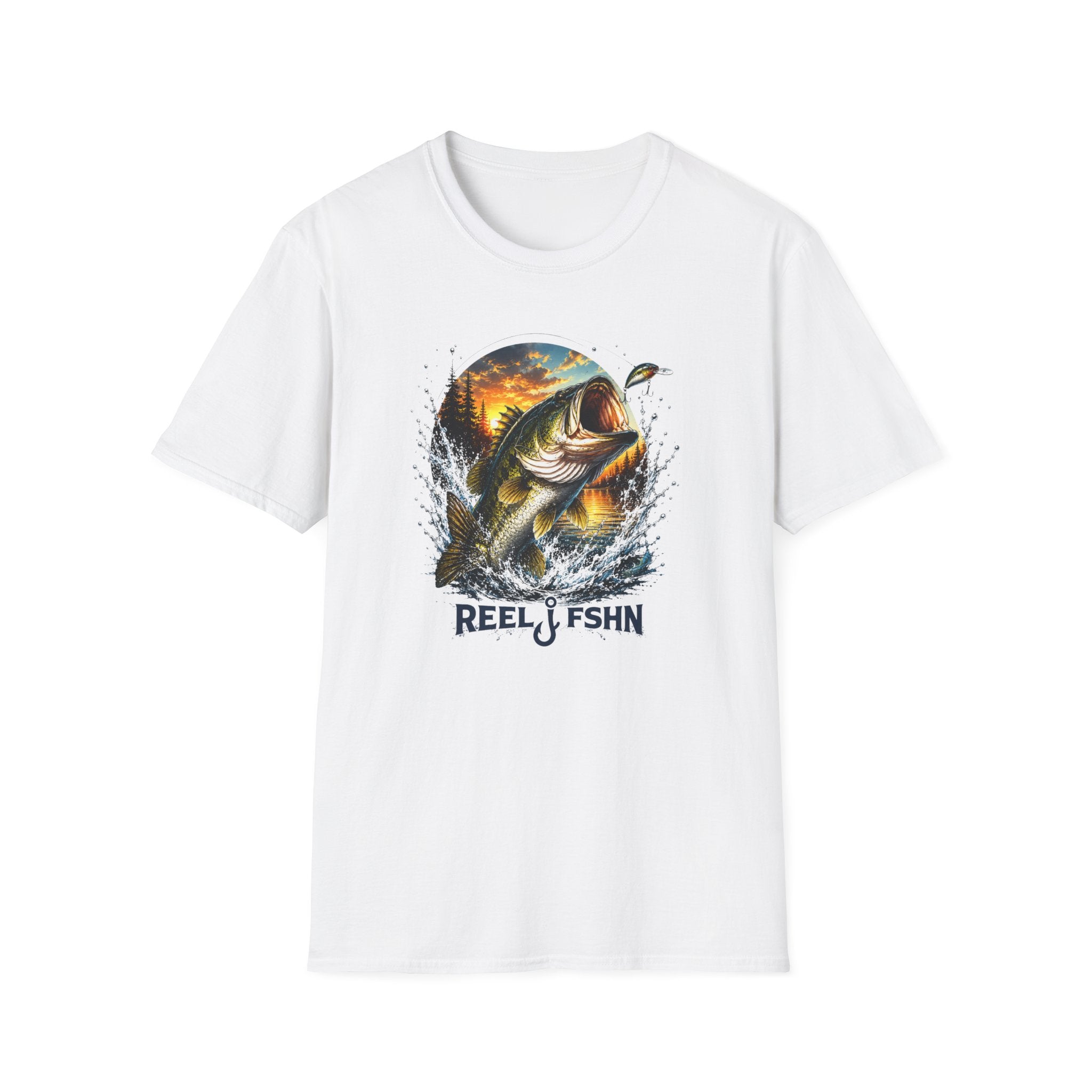 Bass Jumping Out of Water  T-Shirt