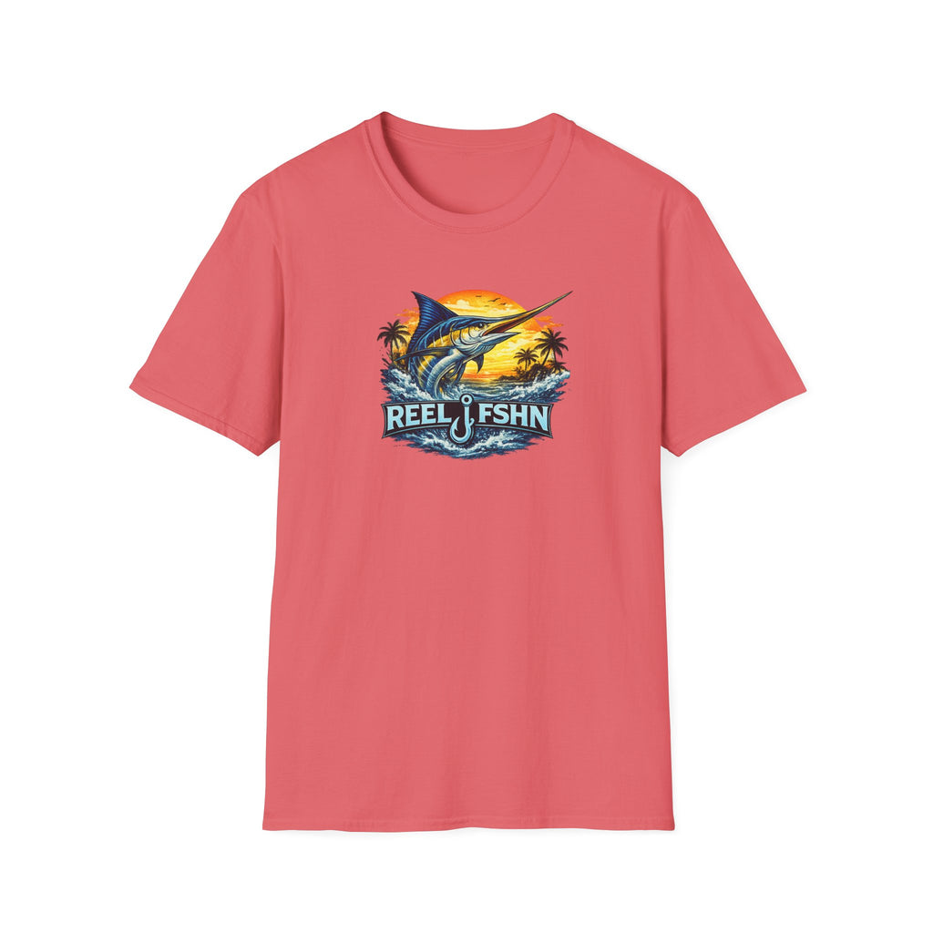 Marlin with REEL FSHN Logo T-Shirt