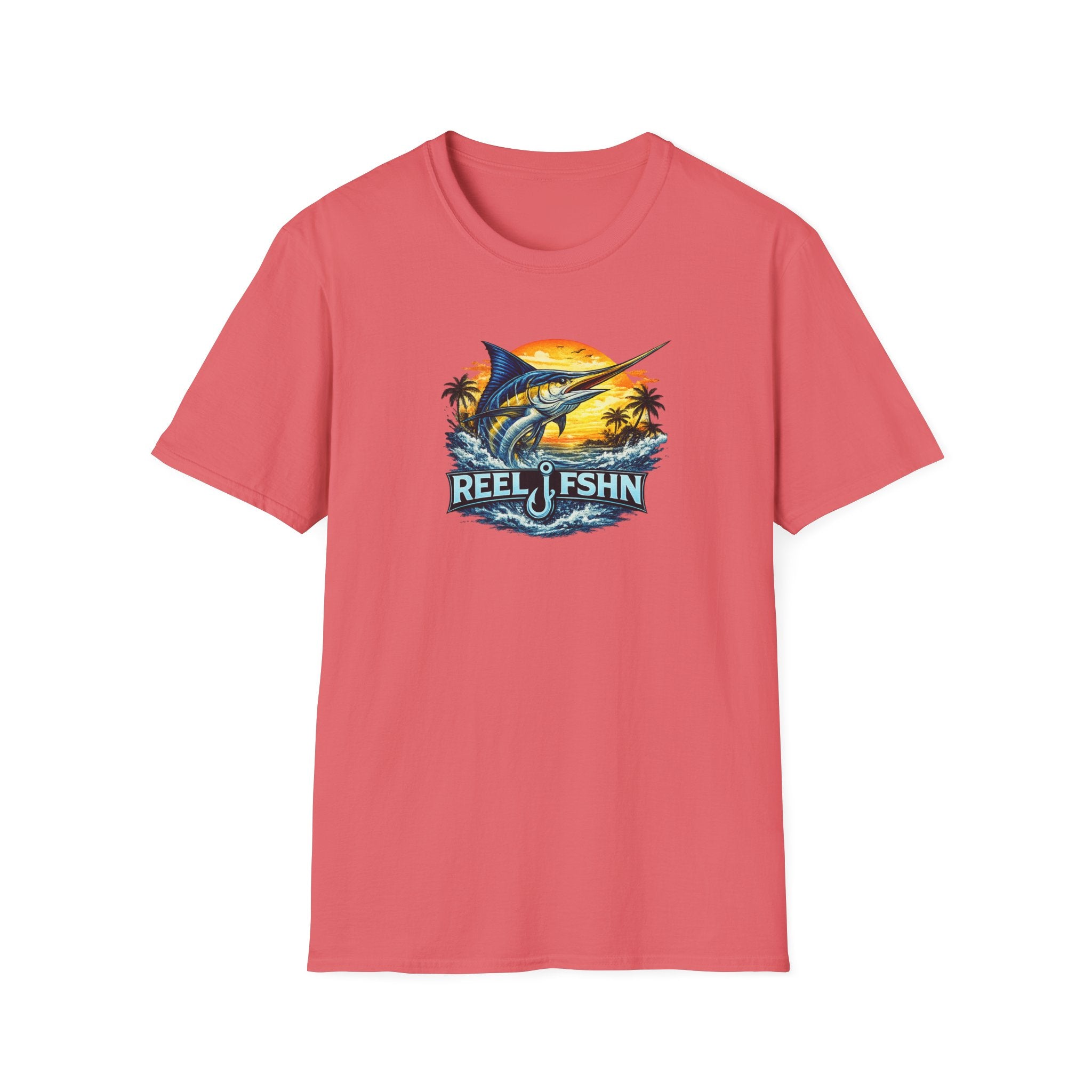 Marlin with REEL FSHN Logo T-Shirt