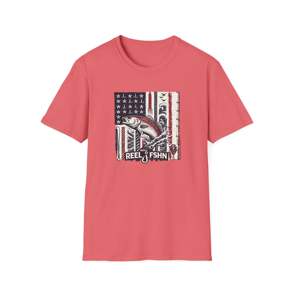 American flag with Tuna T-Shirt
