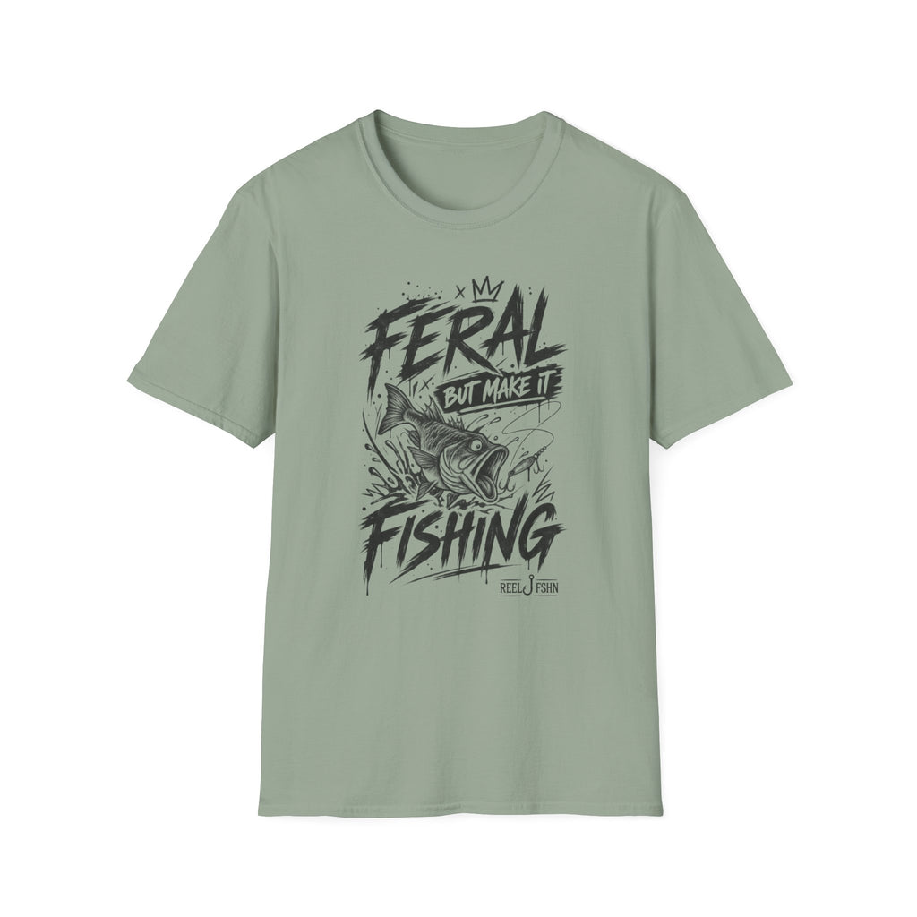 Feral But Make It Fishing T-Shirt