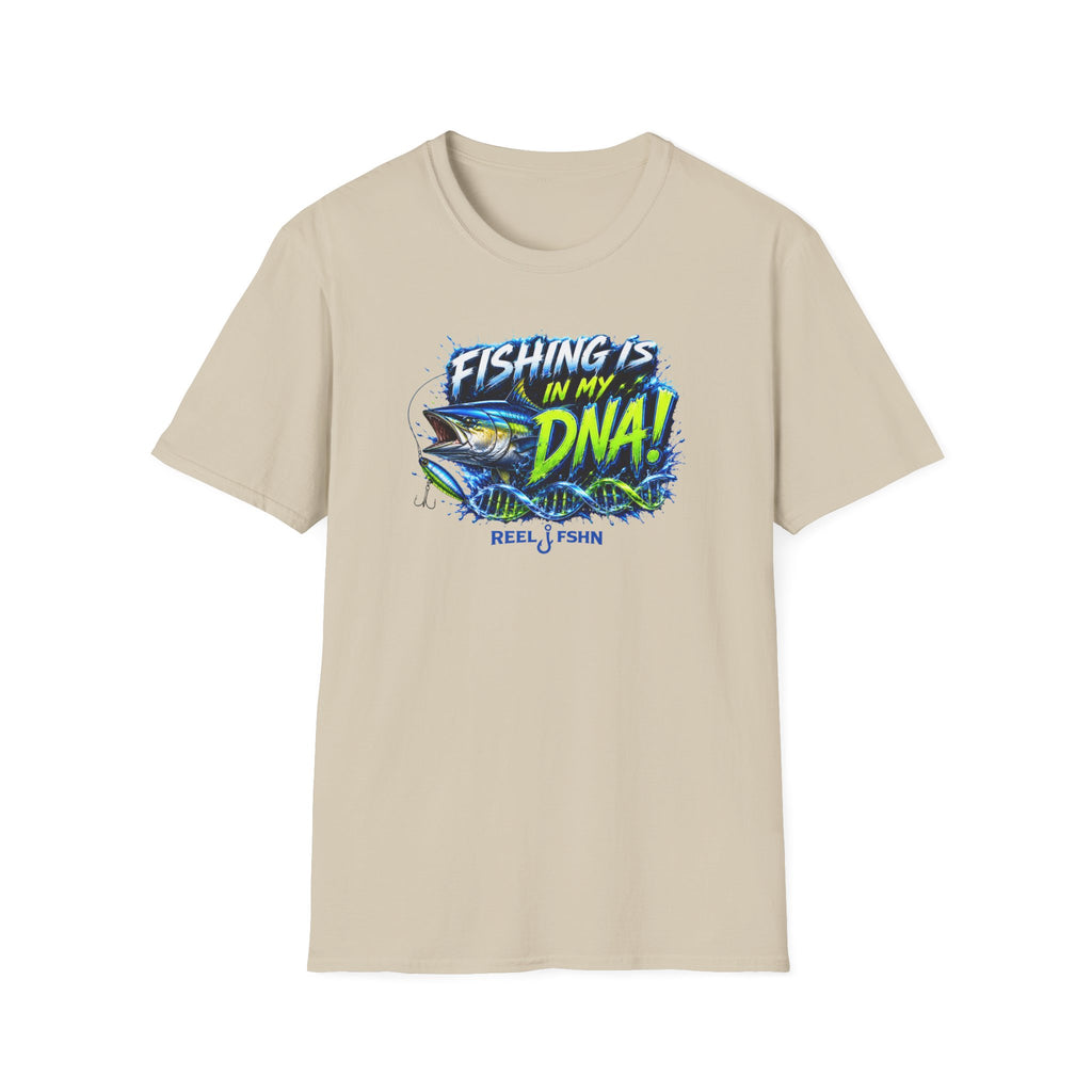 Fishing Is In My DNA with Yellowfin Tuna T-Shirt