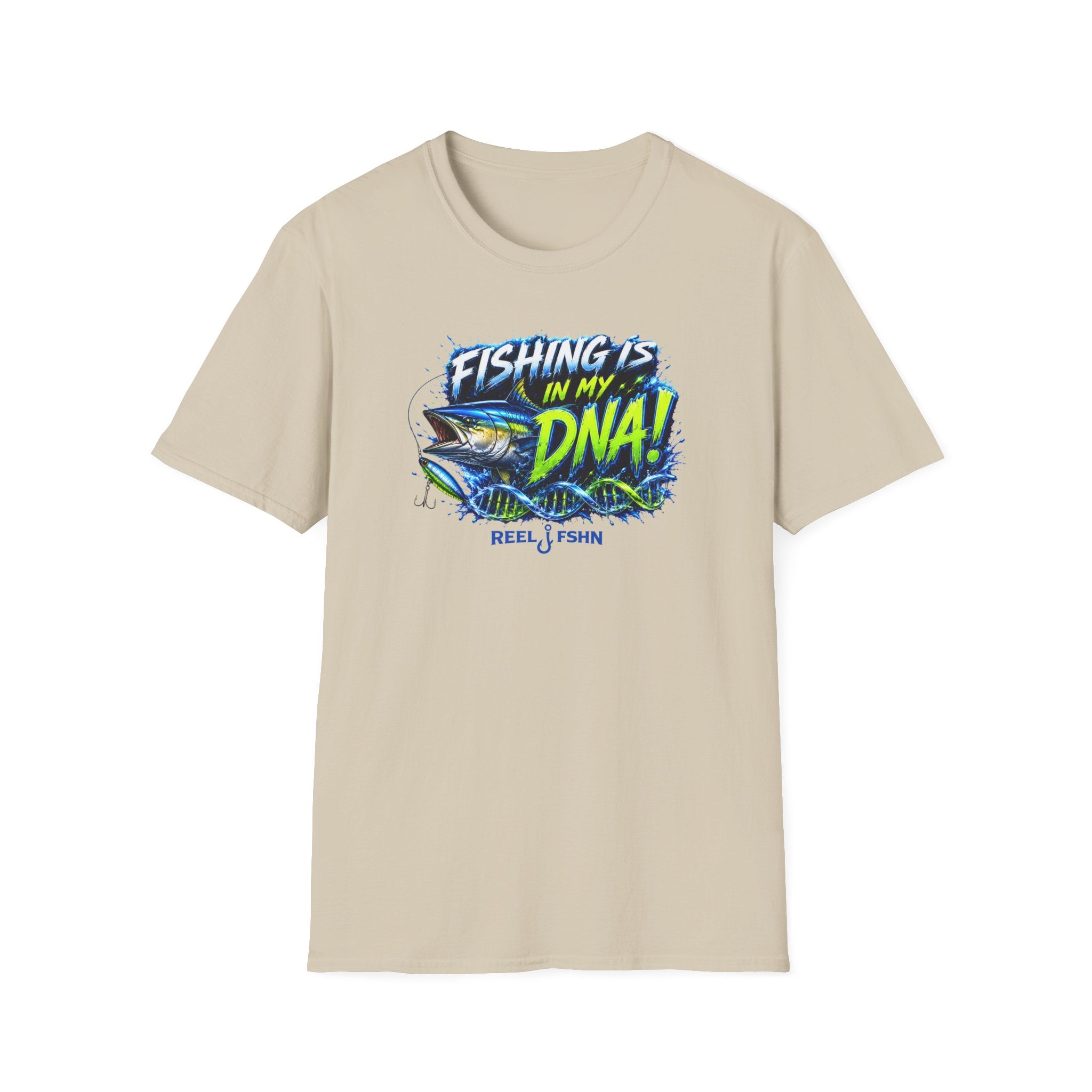 Fishing Is In My DNA with Yellowfin Tuna T-Shirt