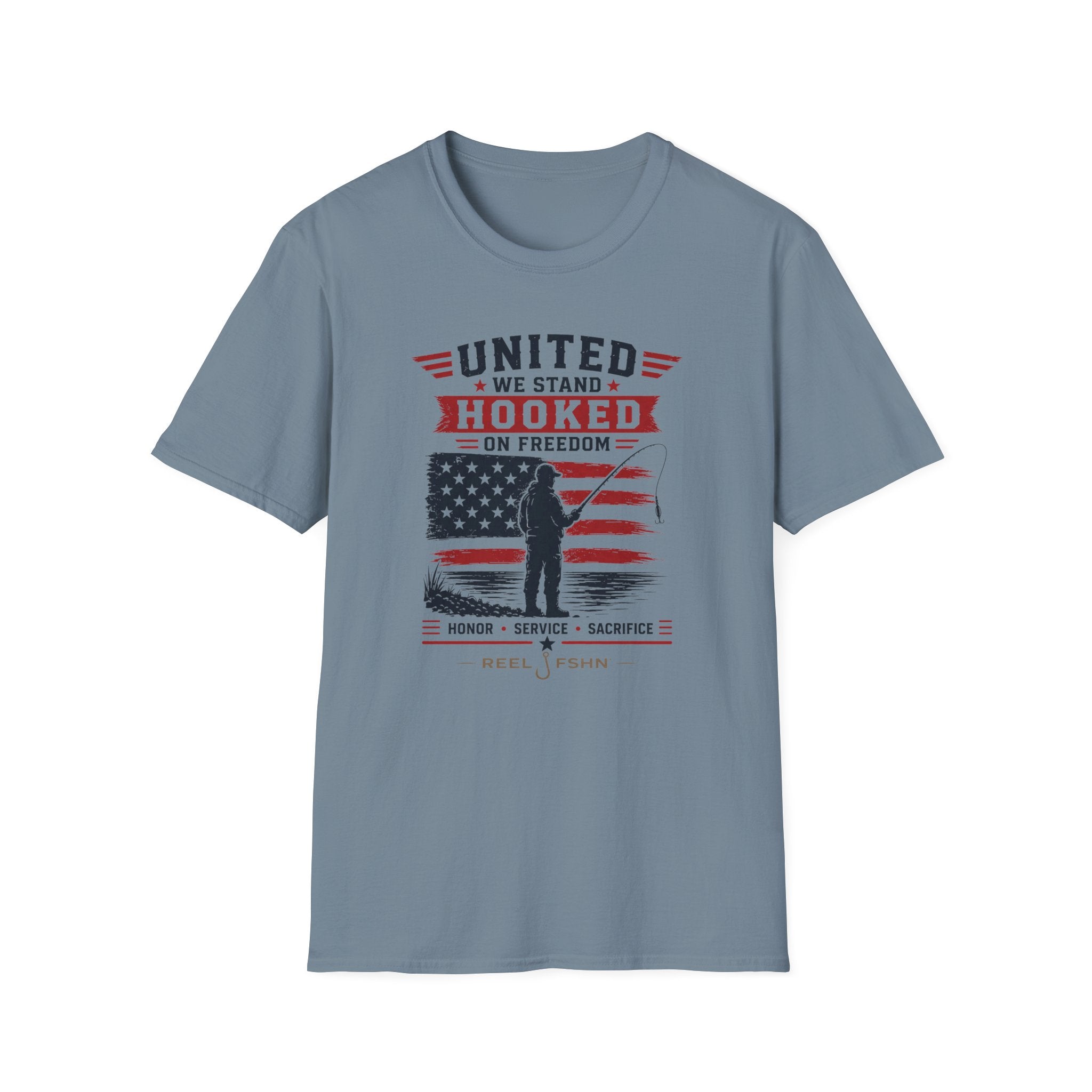 United We Stand Hooked On Freedom T-Shirt