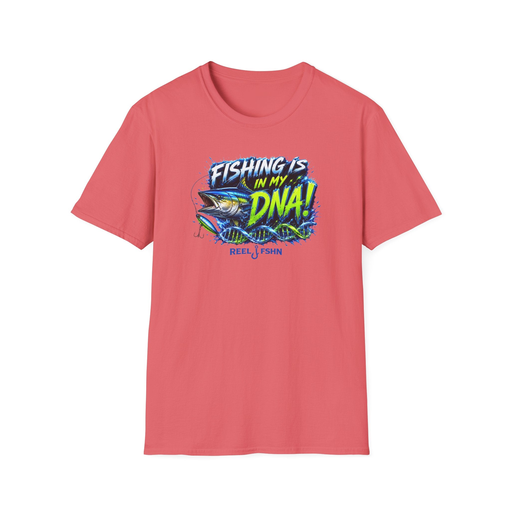 Fishing Is In My DNA with Yellowfin Tuna T-Shirt