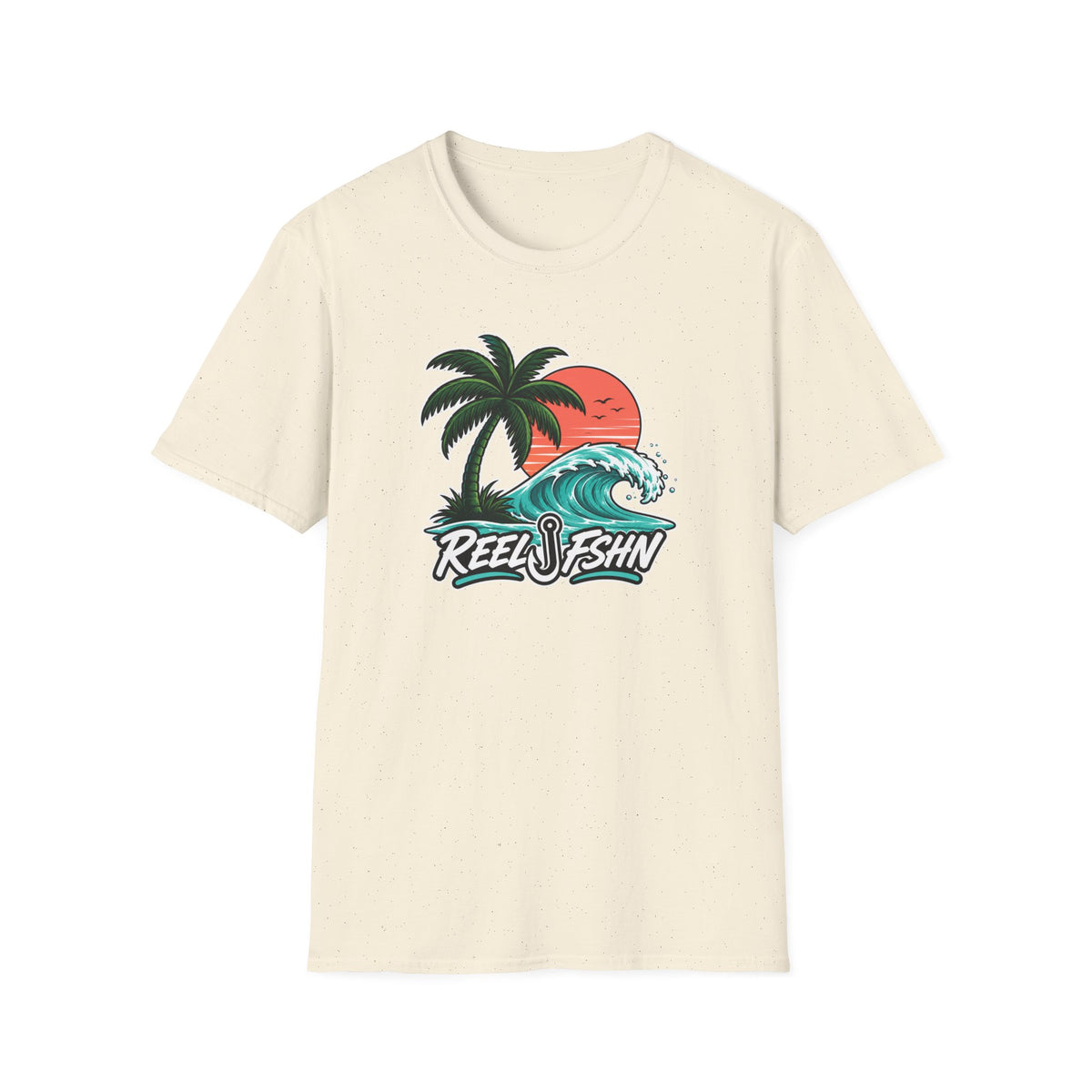 Palm & Turquoise Wave T-Shirt