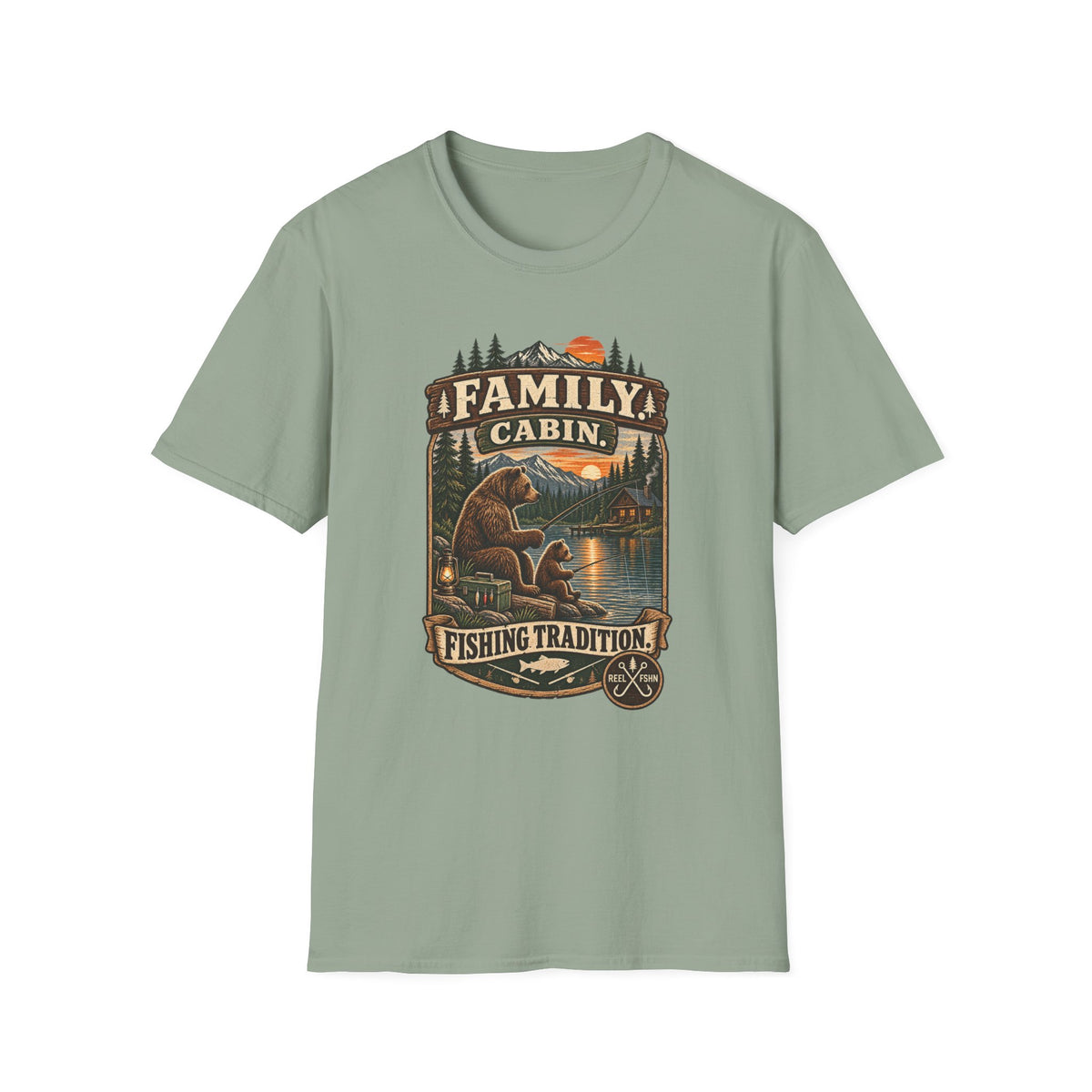 Family Cabin. Fishing Tradition T-Shirt
