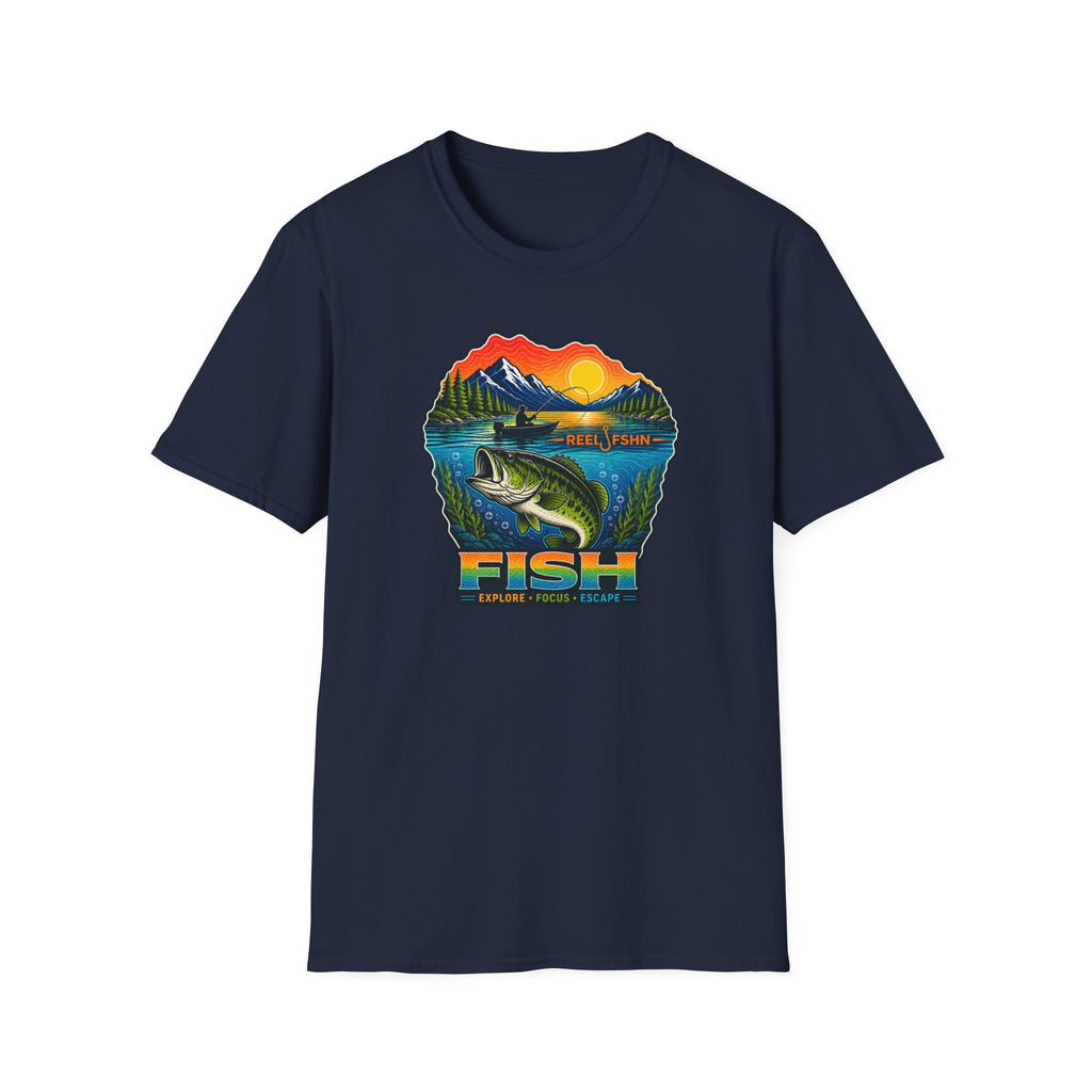 Fish Explore Focus Escape  T-Shirt