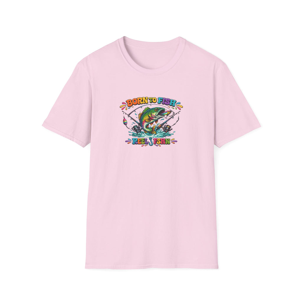 Born To Fish Funky Print T-Shirt