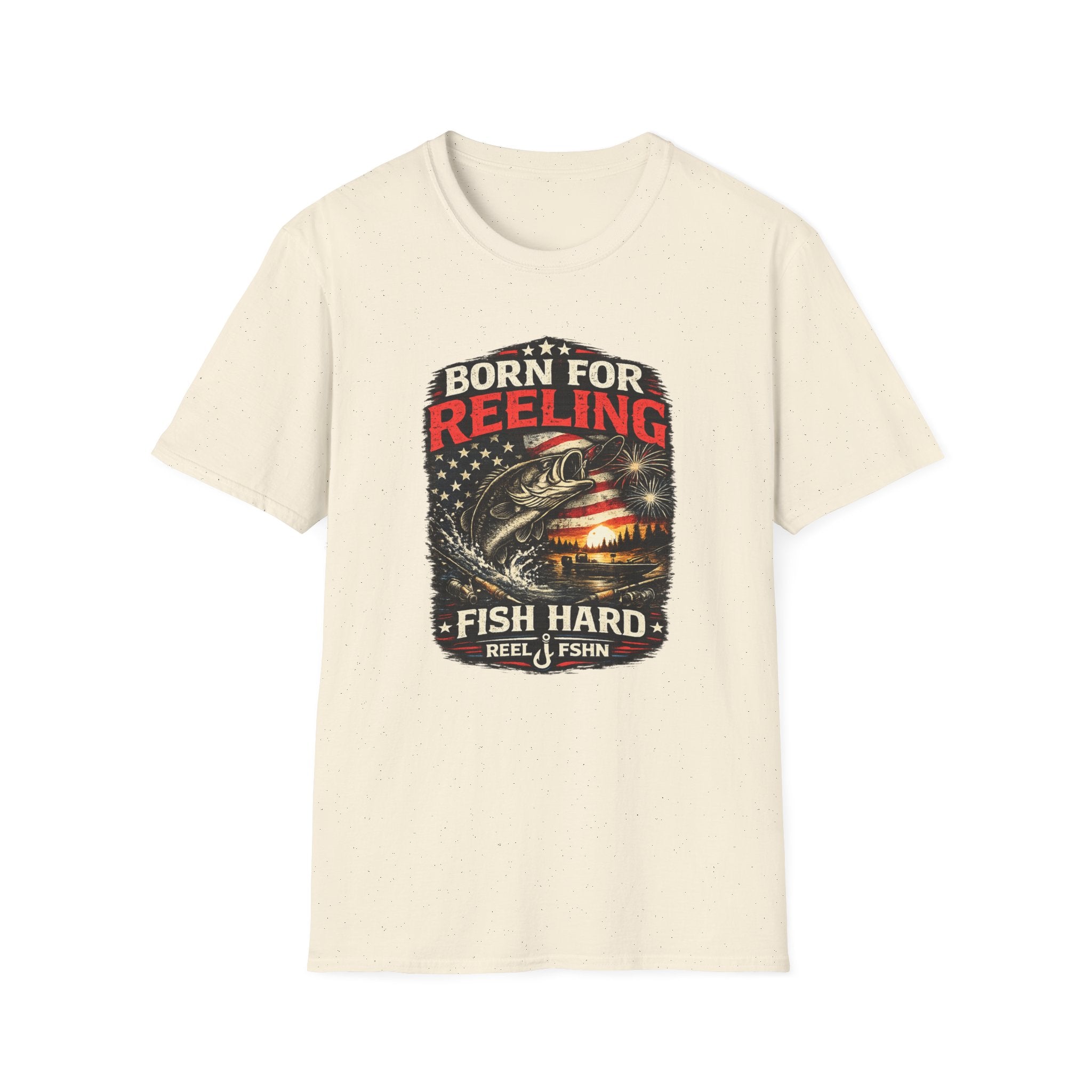 Born For REELING Fish Hard T-Shirt