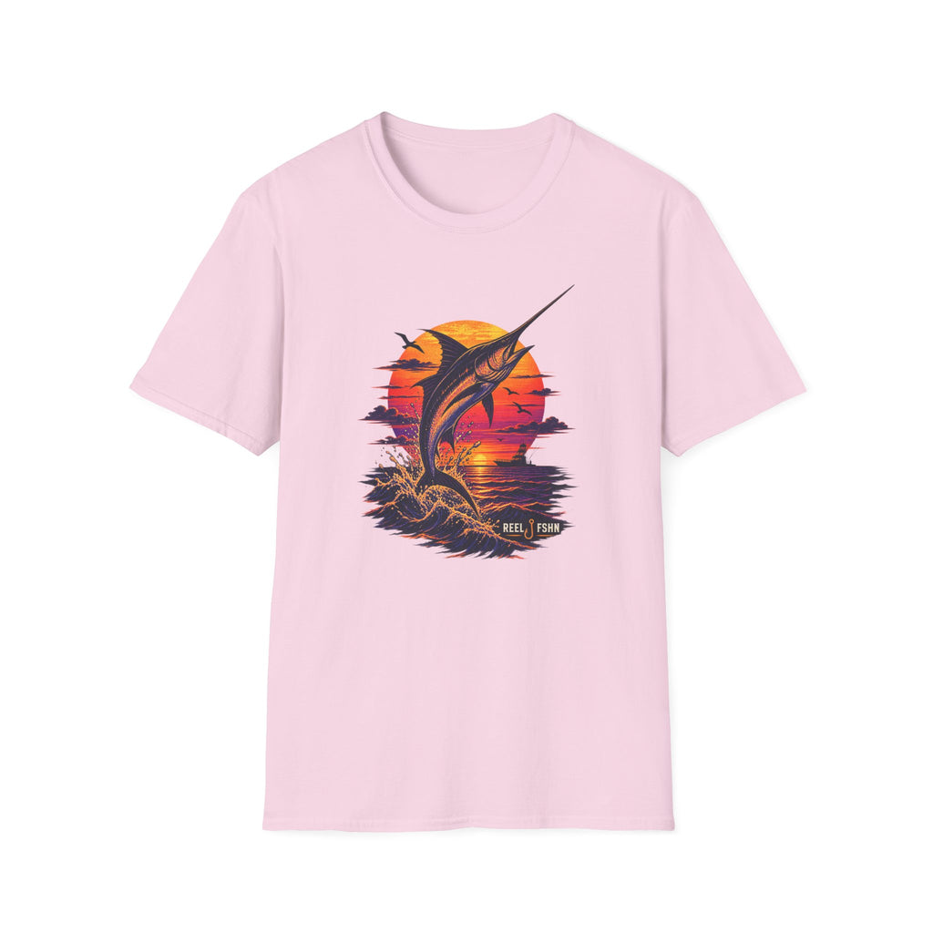 Marlin Sunset Silhouette  T-Shirt
