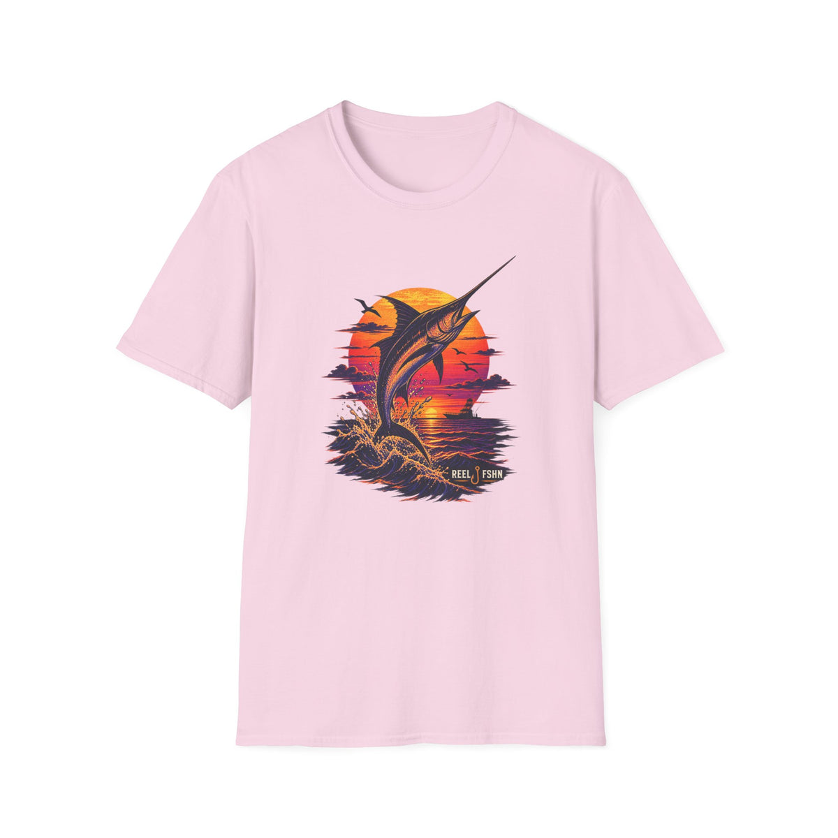 Marlin Sunset Silhouette  T-Shirt
